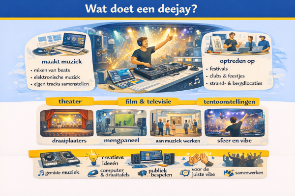 Alles over het beroep deejay Wat doet een deejay
